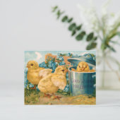 ヴィンテージ忘れの雛 ポストカード (スタンド正面)