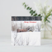 ヴィンテージ忘れトラクタークリスマスカード シーズンカード (スタンド正面)