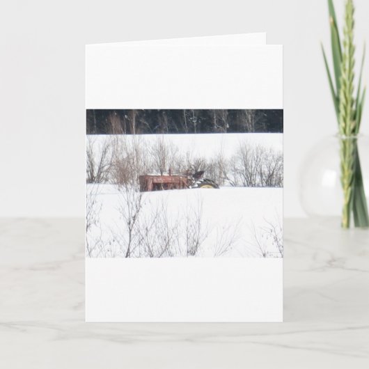 ヴィンテージ忘れトラクタークリスマスカード シーズンカード (正面)