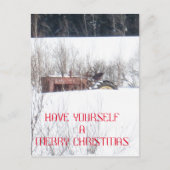 ヴィンテージ忘れトラクトラスクリスマスカード シーズンポストカード (正面)