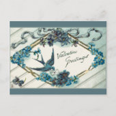 ヴィンテージ忘れバレンタイン シーズンポストカード (正面)