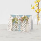 ヴィンテージ忘れマイノー カード (黄色い花)