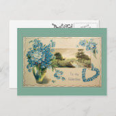 ヴィンテージ忘れメノッツバレンタイン シーズンポストカード (正面/裏面)