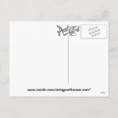 ヴィンテージ忘れメノッツバレンタイン シーズンポストカード (裏面)