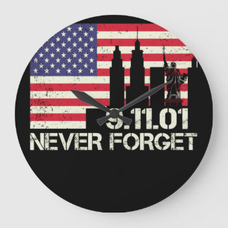 ヴィンテージ忘れ愛国的な ラージ壁時計