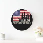 ヴィンテージ忘れ愛国的な ラージ壁時計 (ホーム)