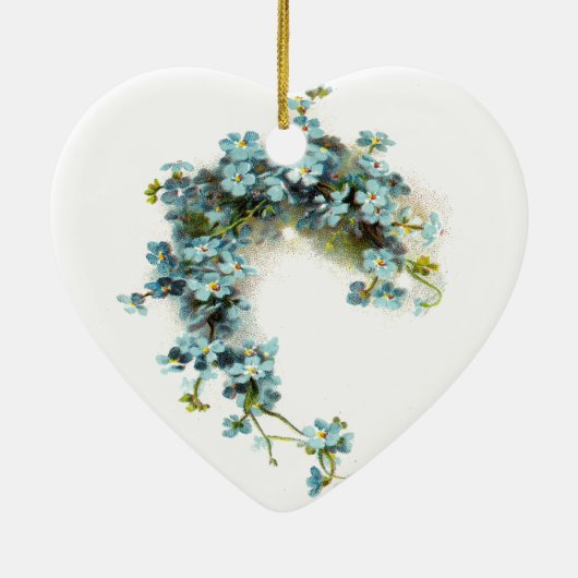 ヴィンテージ忘れ私Nots セラミックオーナメント (裏面)