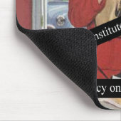 ヴィンテージ忙しは女数々の業の非常事態に見える マウスパッド (コーナー)