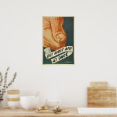 ヴィンテージ応急処置を直ちに受ける ポスター (キッチン)