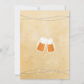 ヴィンテージ応援から退職パーティービールへの招待状 招待状 (裏面)