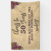 ヴィンテージ応援から50年のワインカスタムテーマ 横断幕 (縦)