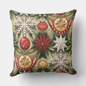 ヴィンテージ応援クリスマスパターン クッション (裏面)