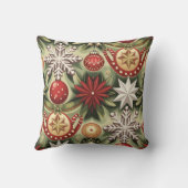 ヴィンテージ応援クリスマスパターン クッション (裏面)