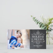 ヴィンテージ応援1フォトホリデーフォトカード シーズンカード (スタンド正面)