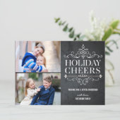 ヴィンテージ応援2フォトホリデーフォトカード シーズンカード (スタンド正面)