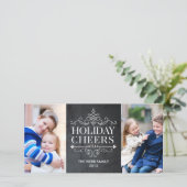 ヴィンテージ応援2写真ホリデーフォトカード シーズンカード (スタンド正面)