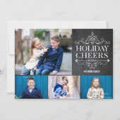 ヴィンテージ応援4フォトホリデーフォトカード シーズンカード (正面)