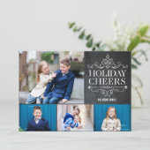 ヴィンテージ応援4フォトホリデーフォトカード シーズンカード (スタンド正面)