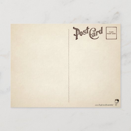 ヴィンテージ怒とエンジェルクリスマスのはがき ポストカード (裏面)