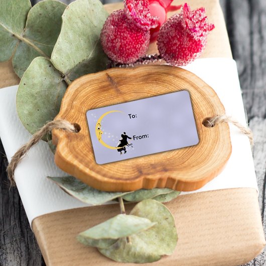 ヴィンテージ怒クレセント月顔スターズカップル ラベル