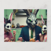 ヴィンテージ怖いイースターミール ポストカード (正面)