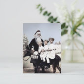 ヴィンテージ怖いサンタハガキ ポストカード (スタンド正面)