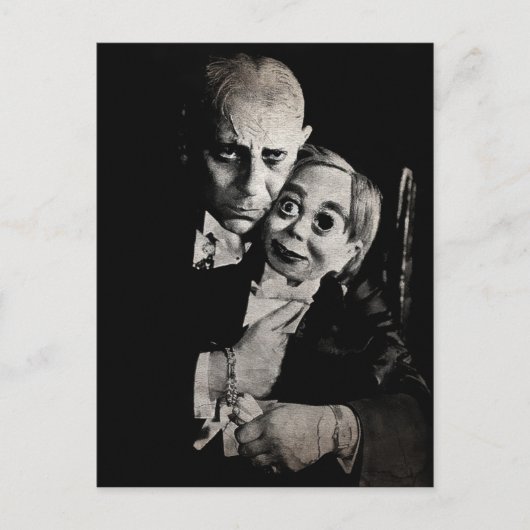 ヴィンテージ怖いダミー葉書 ポストカード (正面)