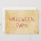 ヴィンテージ怖いハローウィンパーティ 招待状 (正面)