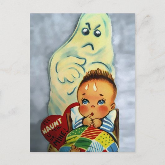 ヴィンテージ怖いバレンタインデー ポストカード (正面)