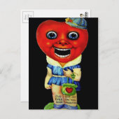 ヴィンテージ怖いバレンタインデー ポストカード (正面/裏面)