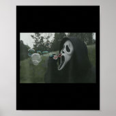 ヴィンテージ怖い顔ホラーポスターハロウィーン ポスター (正面)