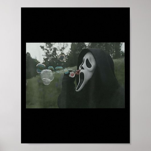 ヴィンテージ怖い顔ホラーポスターハロウィーン ポスター (正面)