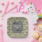 ヴィンテージ怖スカルハローウィンパーティ紙プレート ペーパープレート (パーティー)