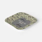 ヴィンテージ怖スカルハローウィンパーティ紙プレート ペーパープレート (傾斜あり)