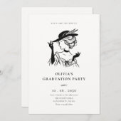 ヴィンテージ性婦人科エレガント学 招待状 (正面/裏面)