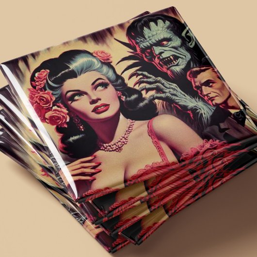 ヴィンテージ怪獣ホラーガール マグネット