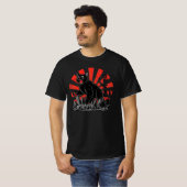 ヴィンテージ怪獣猫攻撃 | 日本のレトロモンスター Tシャツ (正面フル)
