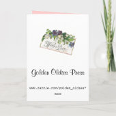 ヴィンテージ恋しく思のYou Valentine Card シーズンカード (裏面)