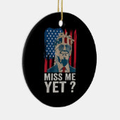 ヴィンテージ恋しく思はまだおもしろいトランプは私の社長である セラミックオーナメント (右)