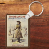 ヴィンテージ恋しく思アニエオークリー、ウェスタン女性のカーボーイ キーホルダー (裏面)