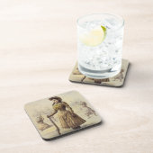 ヴィンテージ恋しく思アニエオークリー、ウェスタン女性のカーボーイ コースター (右側)