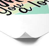 ヴィンテージ恋しく思カラフルたくさんハート。 ポスター (角)