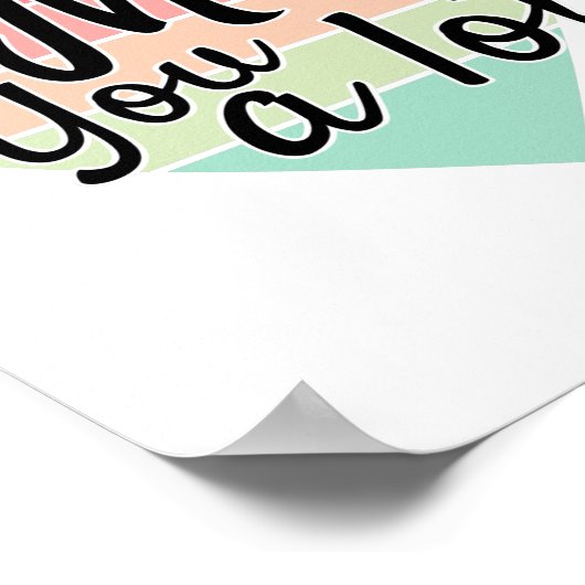 ヴィンテージ恋しく思カラフルたくさんハート。 ポスター (角)