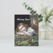 ヴィンテージ恋しく思ユー ポストカード (スタンド正面)