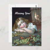 ヴィンテージ恋しく思ユー ポストカード (正面/裏面)