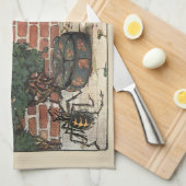 ヴィンテージ恋しく思リトルマフェットスパイダー子供部屋韻 キッチンタオル (四つ折り)