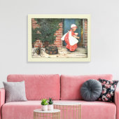 ヴィンテージ恋しく思リトルマフェットスパイダー子供部屋韻 キャンバスプリント (インサイチュ (リビング))