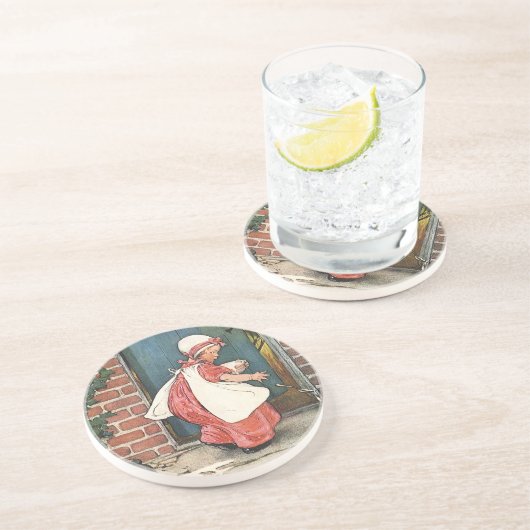 ヴィンテージ恋しく思リトルマフェットスパイダー子供部屋韻 コースター (側面)