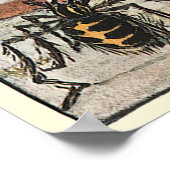 ヴィンテージ恋しく思リトルマフェットスパイダー子供部屋韻 ポスター (角)