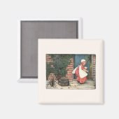 ヴィンテージ恋しく思リトルマフェットスパイダー子供部屋韻 マグネット (正面/裏面)